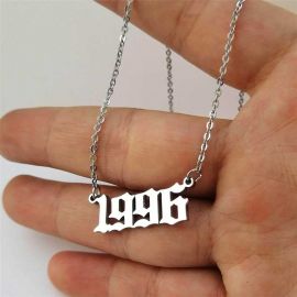 Personalized Birth Year Number Necklace