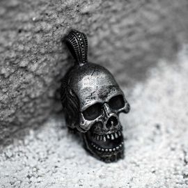 Calvarium Stainless Steel Skull Pendant