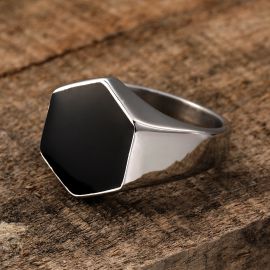 Hexagonal Stainless Steel Ring