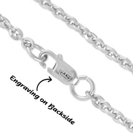 3mm Cable Solid 925 Sterling Silver Chain