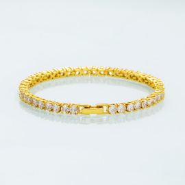 Women's 4mm Tennis Bracelet in Gold