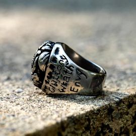 Seven Deadly Sins  Brain Stainless Steel Ring