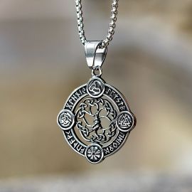 Valknut Norse Amulet Stainless Steel Pendant