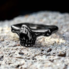 Simple Skull Stainless Steel Ring