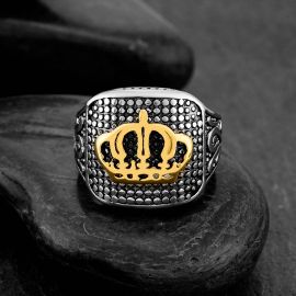 Royal Crown Stainless Steel Ring