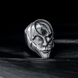 Skull Face Stainless Steel Ring