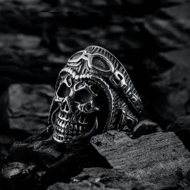Retro Skull Stainless Steel Ring