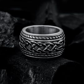 Chain Knot Stainless Steel Ring