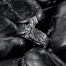 Eagle Viking Celtic Knot Stainless Steel Ring