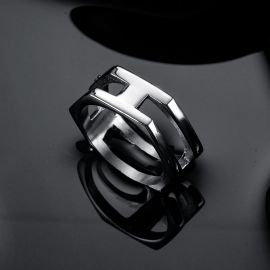 Double Hex Stainless Steel Ring