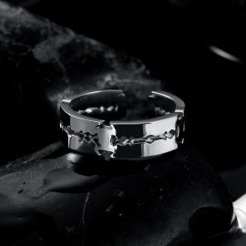 Blade Stainless Steel Open Ring