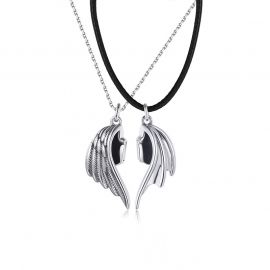 Angel and Demon Wings Magnetic Couple Pendant