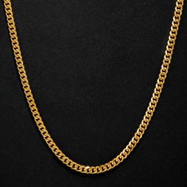 6mm Stainless Steel Cuban Chain in Gold