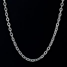5mm Rolo Chain in White Gold