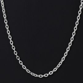 3mm Rolo Chain in White Gold