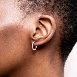 Women's Iced Hoop Earrings