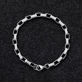 5mm Rectangle Link Bracelet