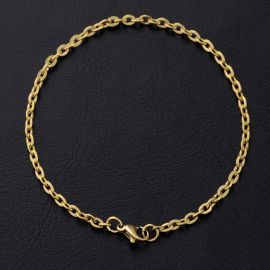 3mm Rolo Bracelet in Gold