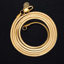 2mm Herringbone Chain Set in Gold