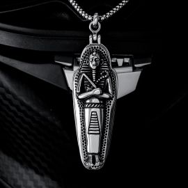 Pharaoh Open Coffin Stainless Steel Pendant