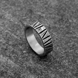 Scratch Band Stainless Steel Ring