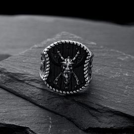 Odin Axes Stainless Steel Ring