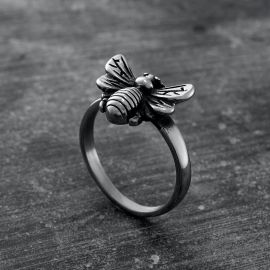 Honeybee Stainless Steel Ring