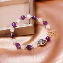 Amethyst Transfer Beads Bracelet
