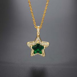 Iced Star Charm in Gold