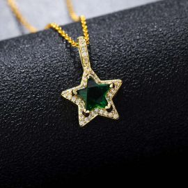 Iced Star Charm in Gold