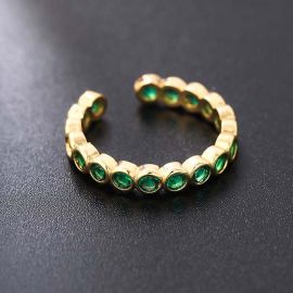 Emerald Green Open Ring