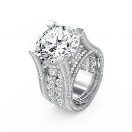2 CT Round Brilliant Lab-created Diamond Engagement Ring