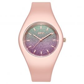 Starry Earth Rainbow Watch with Jelly Color Silicone Strap