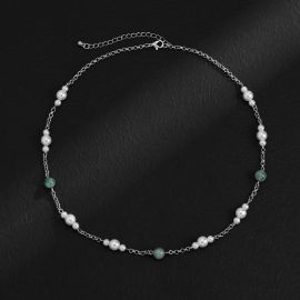 Pearl Jade Beaded Necklace