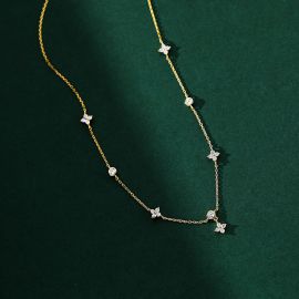 Sterling Silver Four-leaf Clover Chain