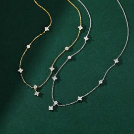 Sterling Silver Four-leaf Clover Chain