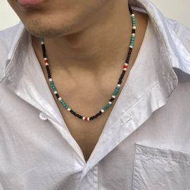 Colorful Beads Patchwork Necklace
