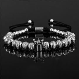 King Crown Beads Adjustable Bracelet
