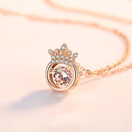 Straighten Your Crown Sparkling Dance Necklace - For Daughter