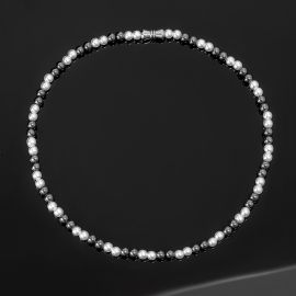 6mm Magnetic Hematite Pearl Necklace