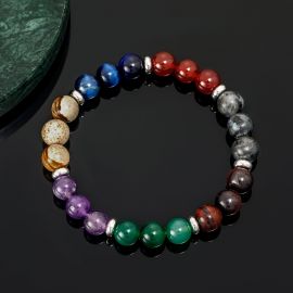 7 Chakra Healing Stones Energy Stretch Bracelet