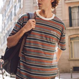Casual Digital Print Slim Pullover Men's T-Shirt