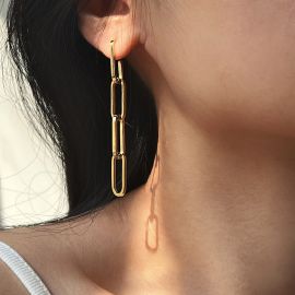 Link Chain Dangle Earrings