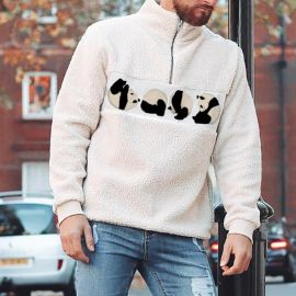 Plush fleece sweatshirt