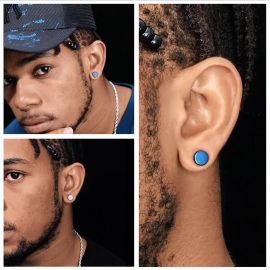 Round Magnetic No-pierced Stud Earrings