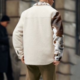 trendy printed woolen jacket