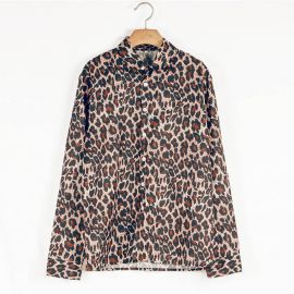 Men's Shirts Leopard Print Long Sleeve Shirts
