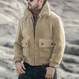 Men's lamb wool jacket