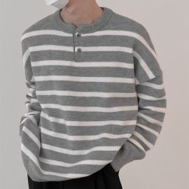 Fashion Casual Slim Fit Striped Sweater