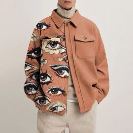 Men's Eye Creative Print Jacket